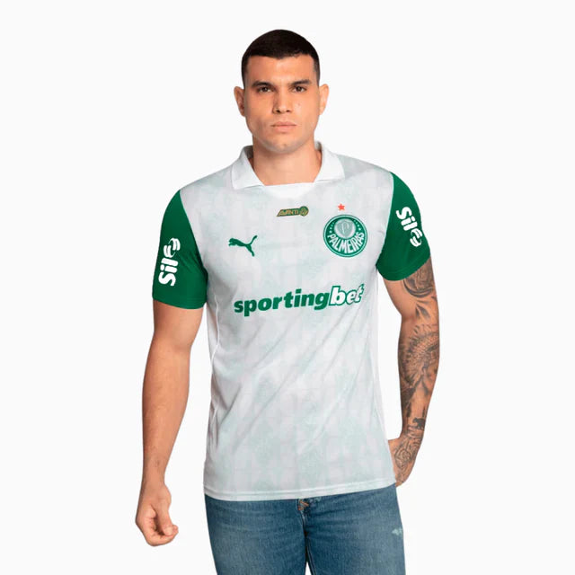 Camisa do Palmeiras Branca Completa 2026 + Patrocínios