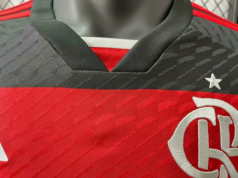 Camisa do Flamengo Manga Longa Jogador 24/25 Home