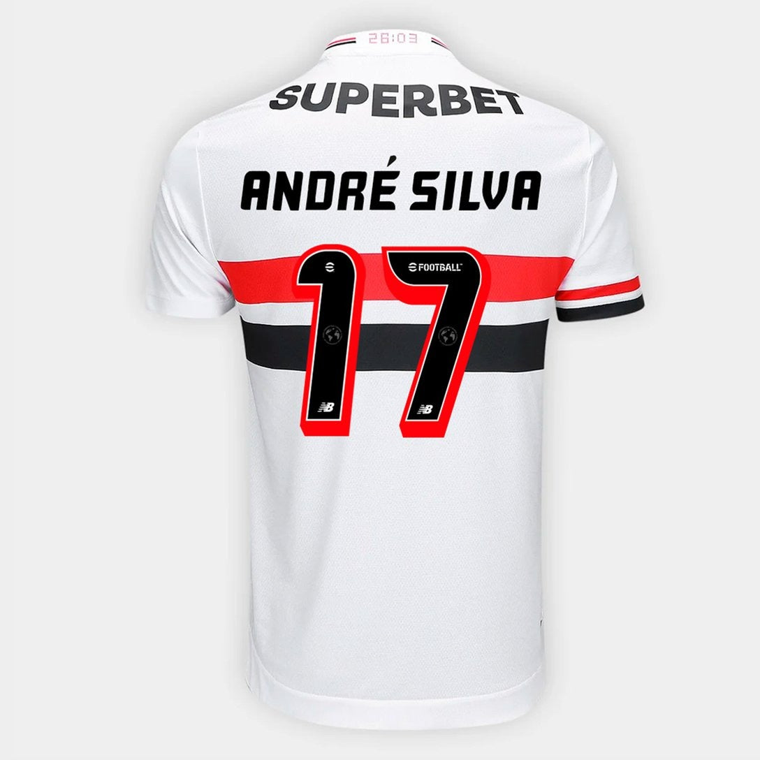 Camisa São Paulo 2025/26 I ANDRÉ SILVA N° 17