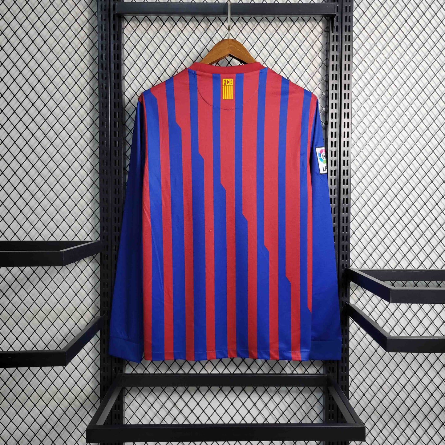 Camisa Barcelona Titular 11/12 - Versão Retrô Manga Longa
