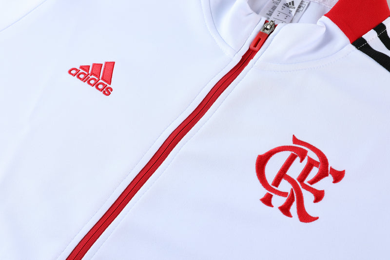 Conjunto Flamengo 21/22 Branca - Com Fecho