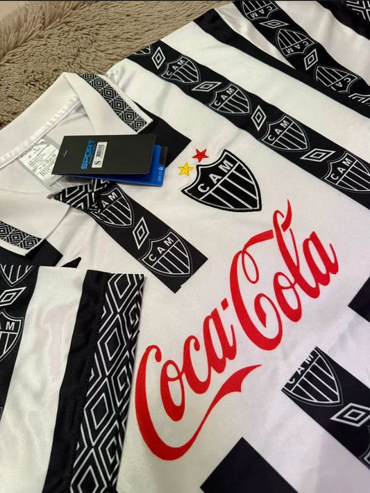 Camisa Atlético Mineiro Titular 1995 - Versão Retrô - Listrada