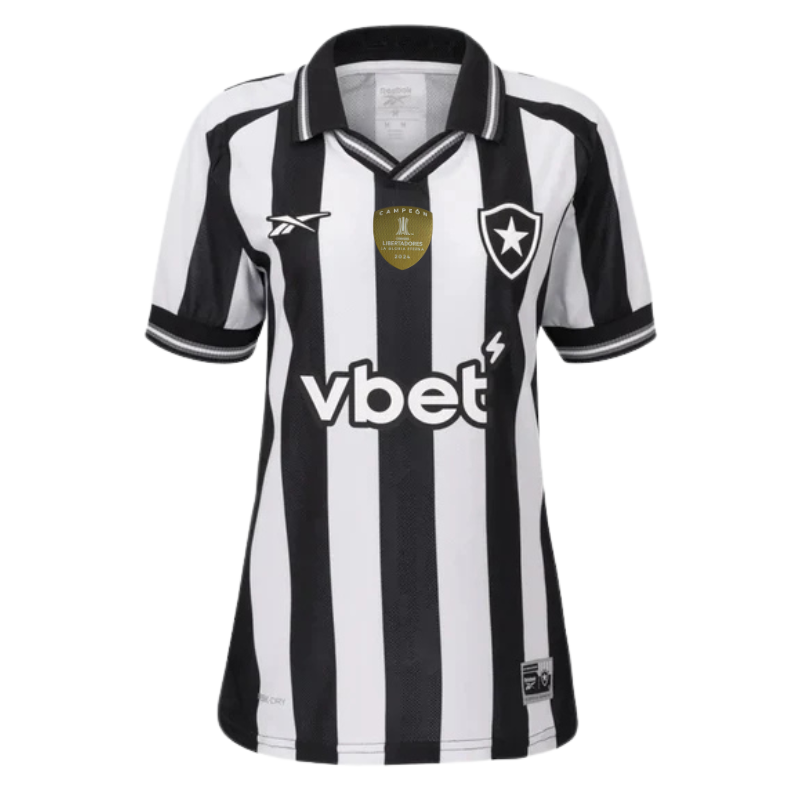 Camisa Botafogo I - 25/26 com Patch de campeão da Libertadores Feminina