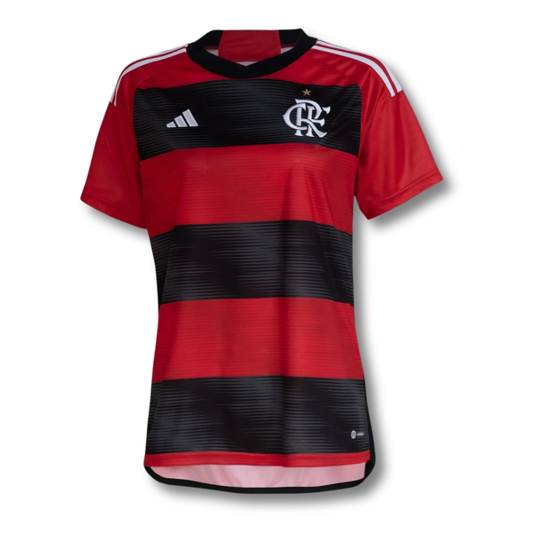 Camisa Feminina Flamengo 23/24 Rubro Negro