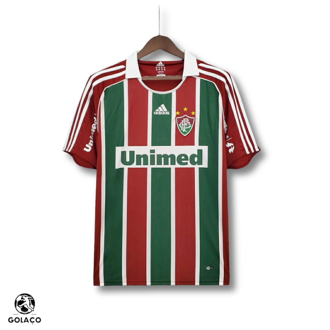 Camisa Fluminense Retrô 2008/2009 Vermelha e Verde -