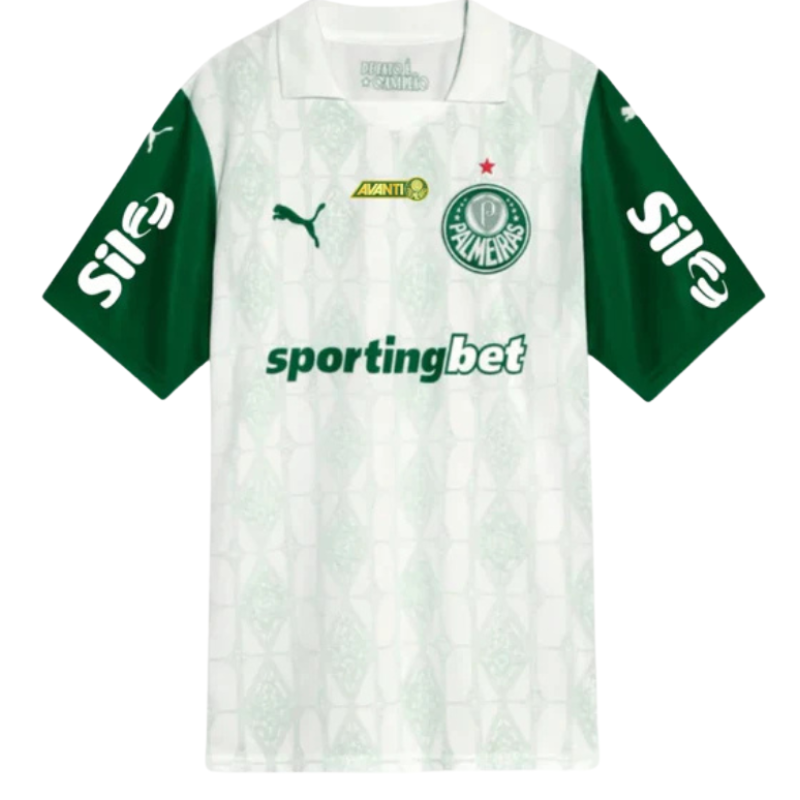 Camisa do Palmeiras Branca Completa 2026 + Patrocínios