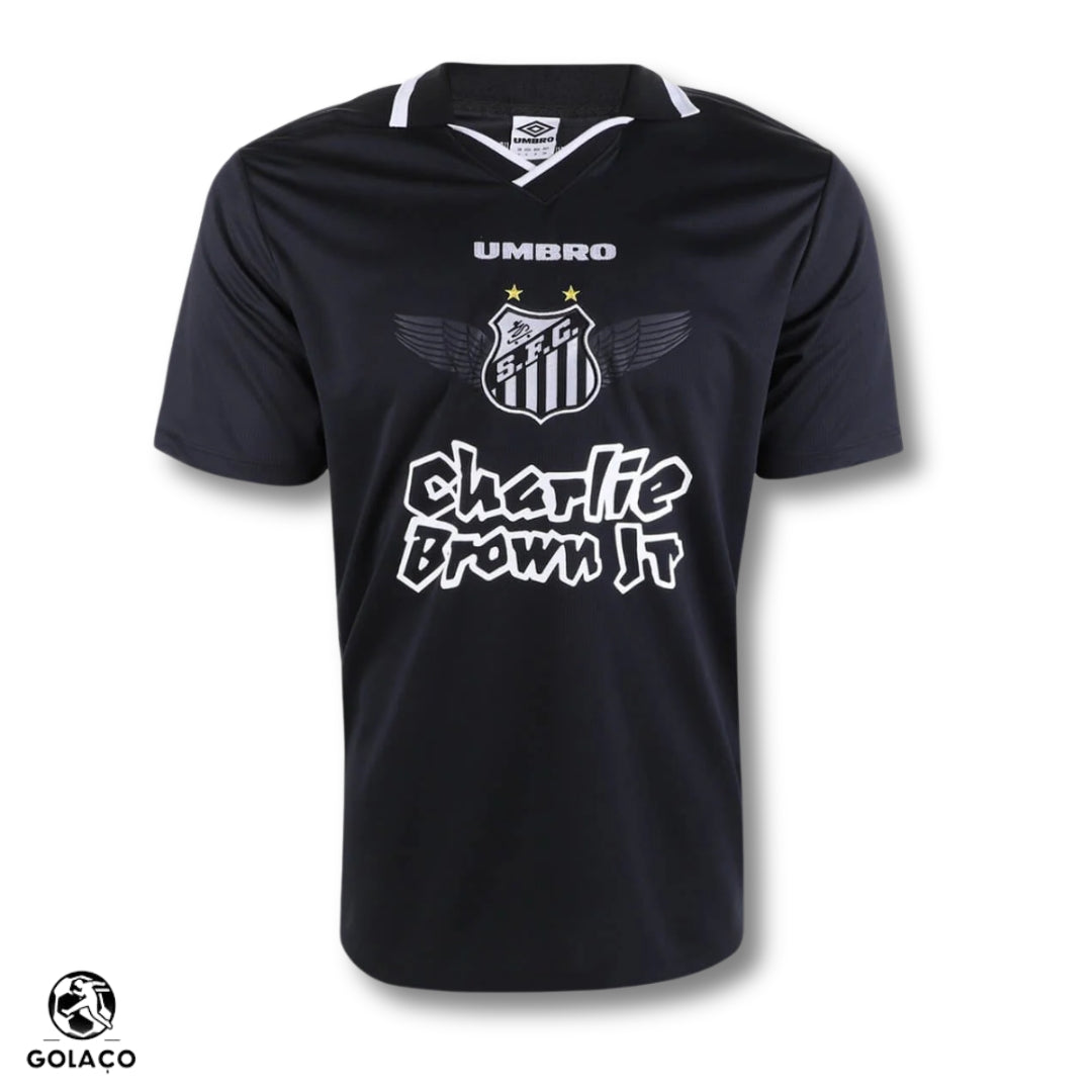 Camisa Santos Charlie Brown Jr. Dias de Glória - Masculina - Preta