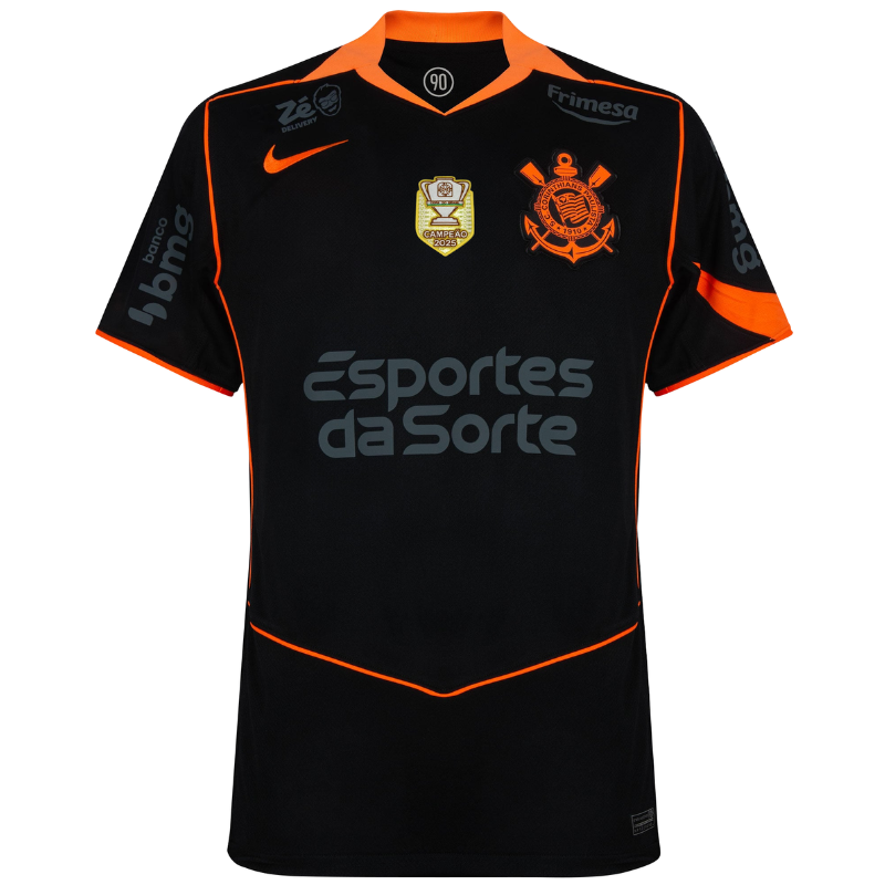 Camisa Corinthians Third 2026 Completa com Patch de campeão