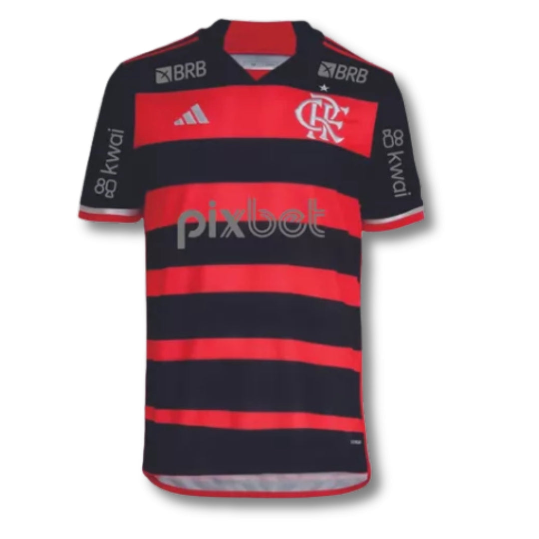 Camisa do Flamengo 24/25 Rubro Negra com patrocínio