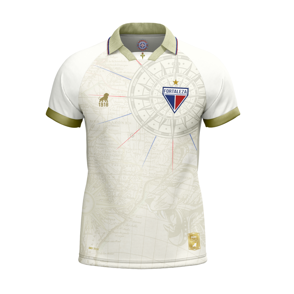 Camisa Fortaleza La Dorada 1918 Leão - Dourada