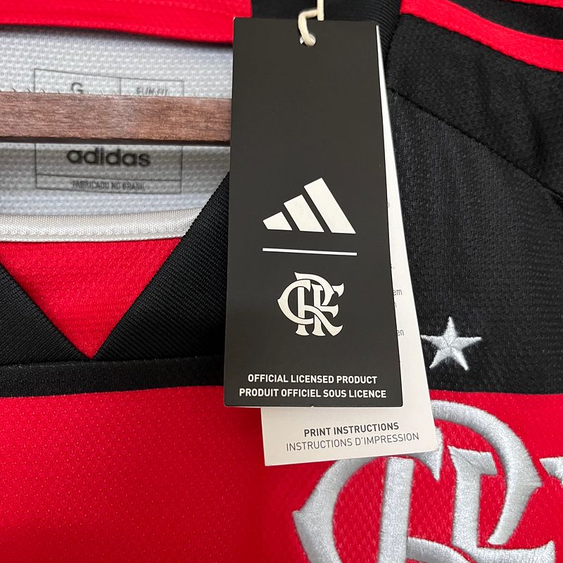 Camisa Flamengo I 24/25 com Patch de campeão Copa do Brasil