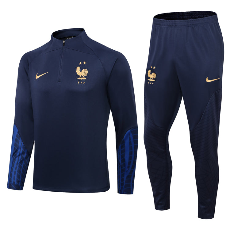 Conjunto França Ziper Curto Azul