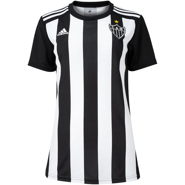 Camisa Feminina Atlético Mineiro I 22/23 - Preto e Branco