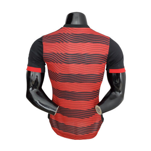 Camisa Flamengo I 22/23 - Vermelha e Preta Masculino Jogador