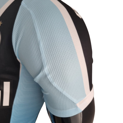 Camisa Grêmio I 22/23 - Preta, Branca e Azul - - Masculino Jogador