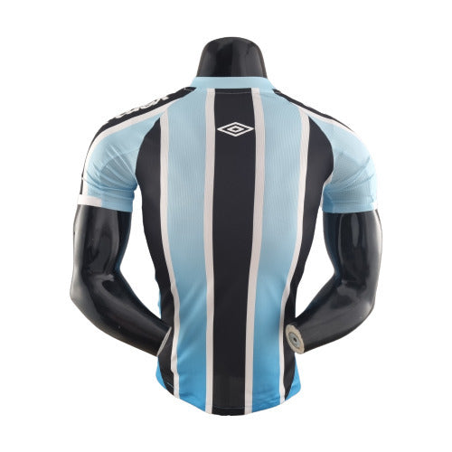Camisa Grêmio I 22/23 - Preta, Branca e Azul - - Masculino Jogador