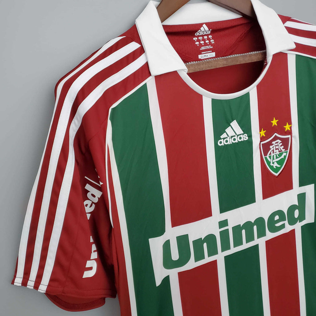 Camisa Fluminense Retrô 2008/2009 Vermelha e Verde -