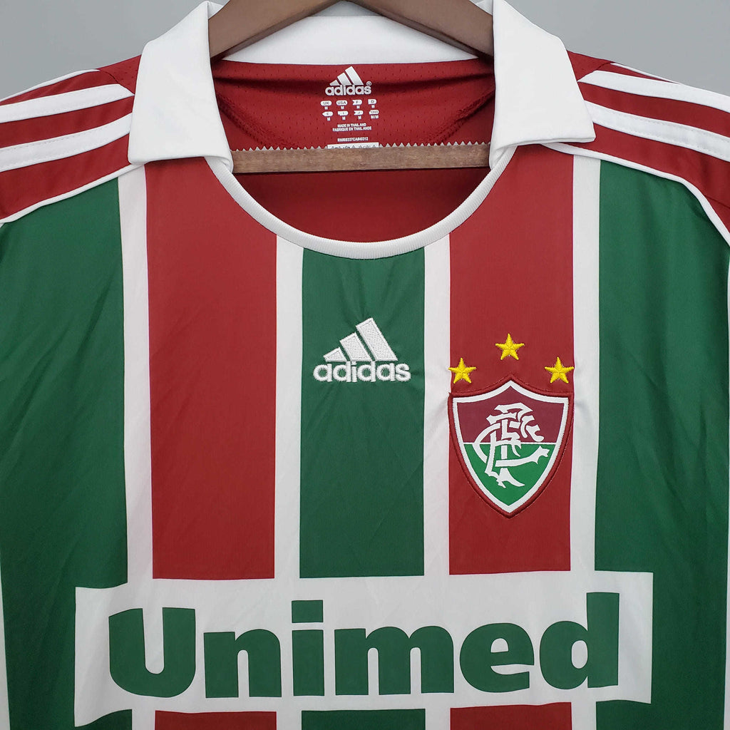Camisa Fluminense Retrô 2008/2009 Vermelha e Verde -