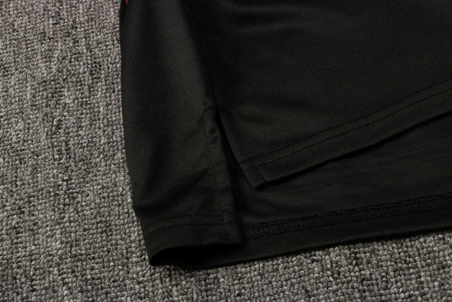 Conjunto Internacional 21/22 Preto - Com Ziper