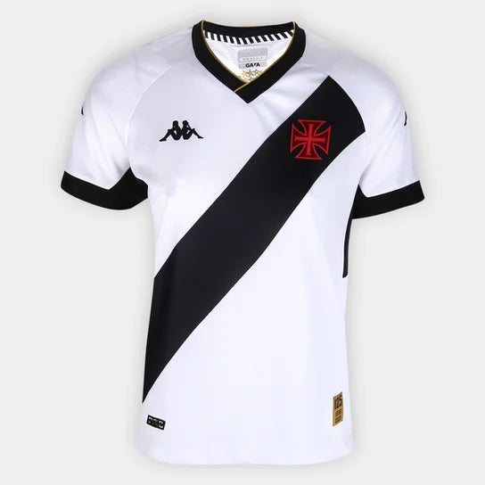 Camisa Vasco Feminino I 23/24 - Branca com Listra Preta