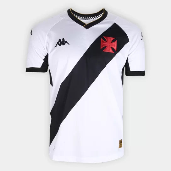 Camisa Vasco I 23/24 - Branco com listra Preta
