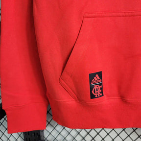 Camisa do Flamengo Com Capuz Vermelha