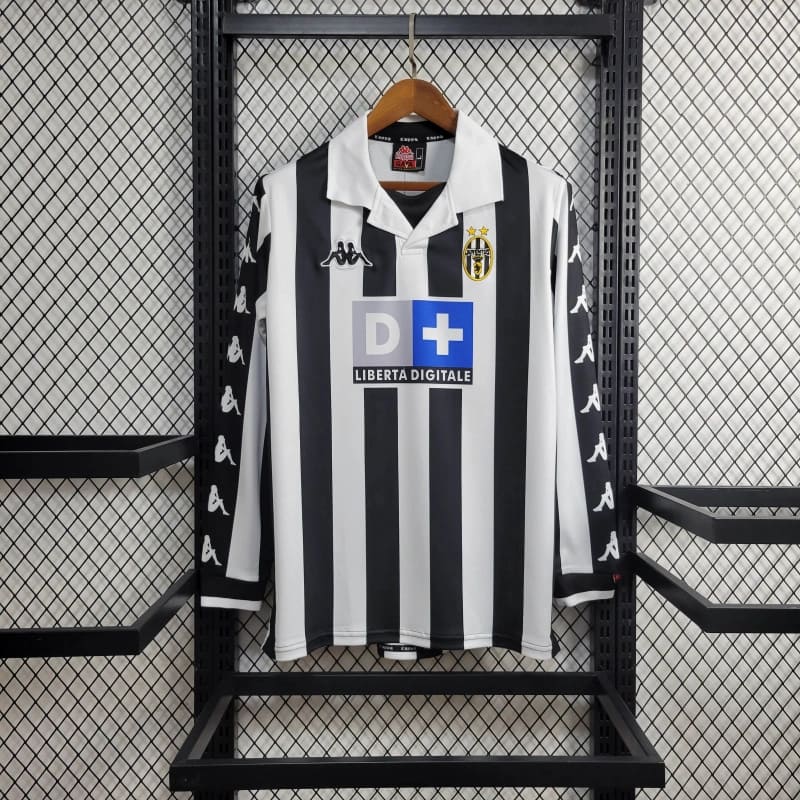 Camisa Juventus 99/00 - Versão Retrô Manga Longa