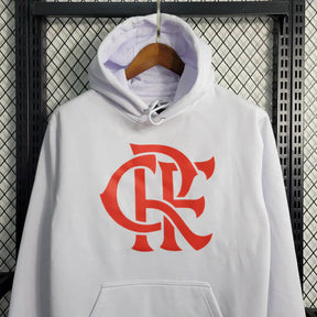 Agasalho do Flamengo com Capuz 23/24 Branco
