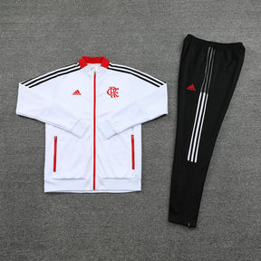 Conjunto Flamengo 21/22 Branca -  Com Fecho