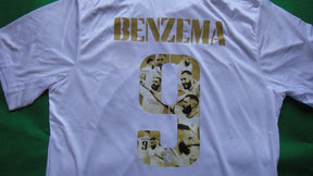 Camisa Real Madrid [Bola de Ouro - BENZEMA #9] 22/23 Adidas - Branco