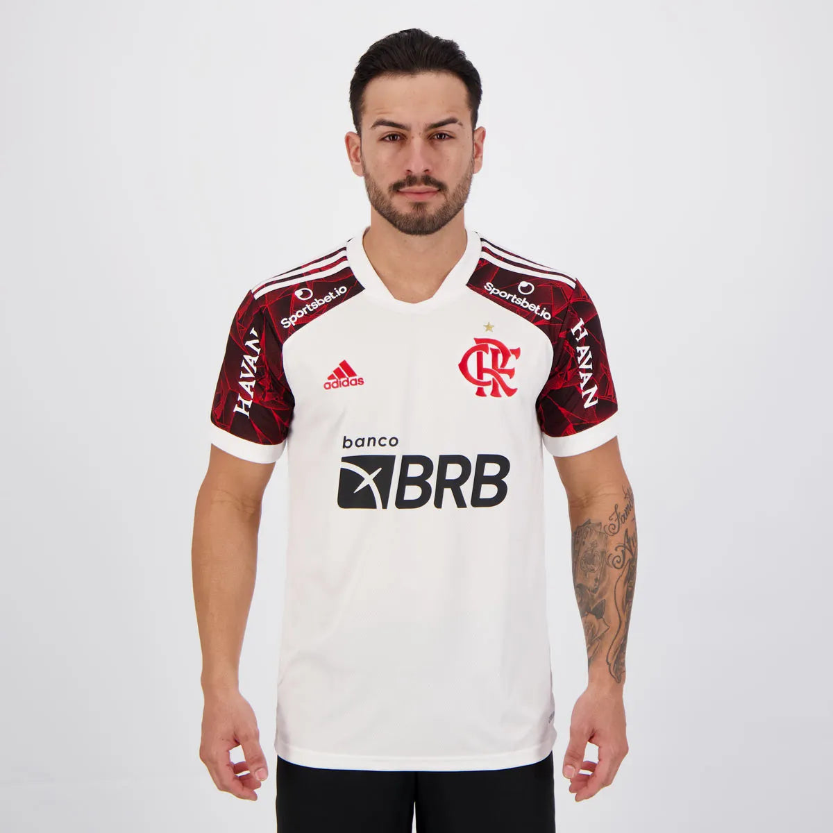 Camisa Flamengo II [Com Patrocínio] 21/22  Branco