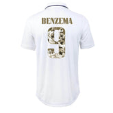 Camisa Real Madrid [Bola de Ouro - BENZEMA #9] 22/23 Adidas - Branco