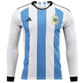 Camisa Manga Longa Argentina I 22/23 Adidas - Branco e Azul