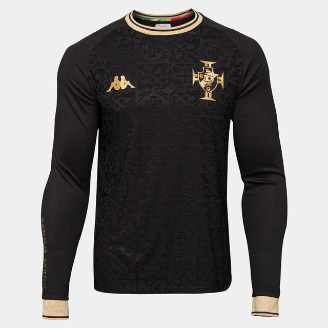 Camisa Manga Longa Vasco 22/23  - Preto e Dourado
