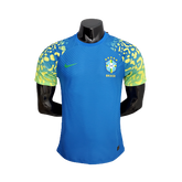Camisa Brasil Futsal II 2021 - Azul - Nike - Masculino Jogador
