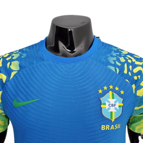 Camisa Brasil Futsal II 2021 - Azul - Nike - Masculino Jogador