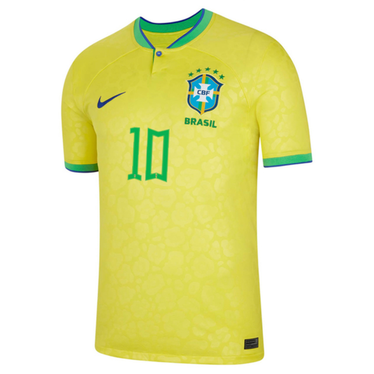 Camisa Seleção Brasil I 22/23 Nike - Amarelo - Neymar Jr #10