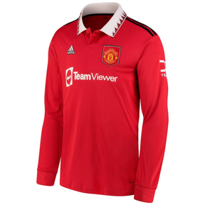 Camisa Manga Longa Manchester United 22/23 Adidas [Ronaldo #7] - Vermelho