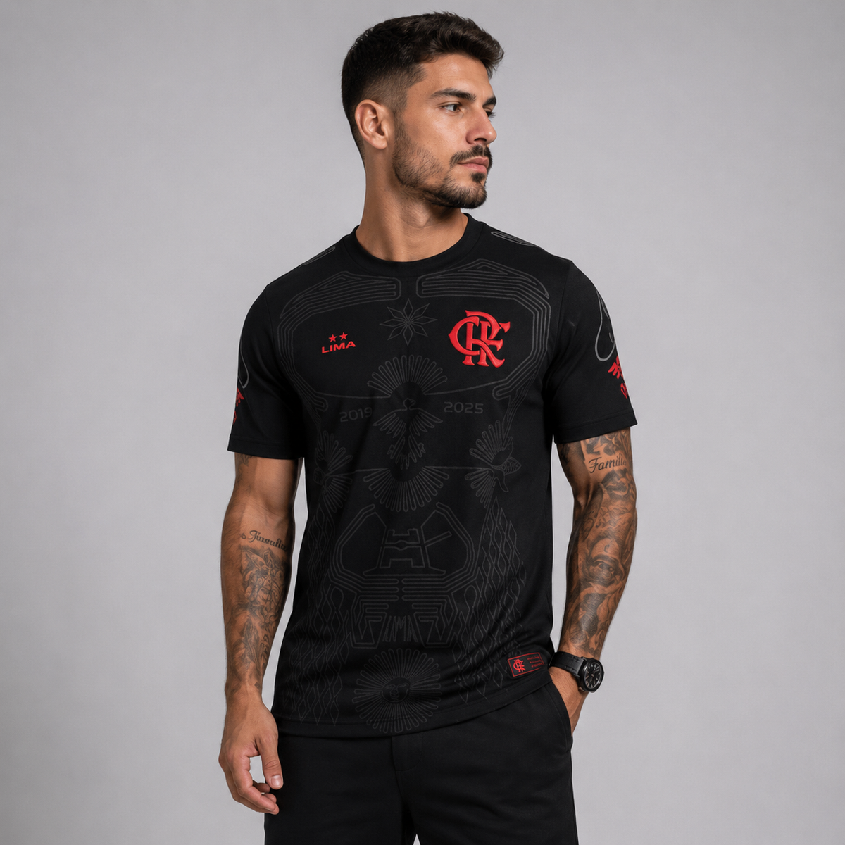 Camisa Flamengo Urubu de Lima 2027 Rubro Negra