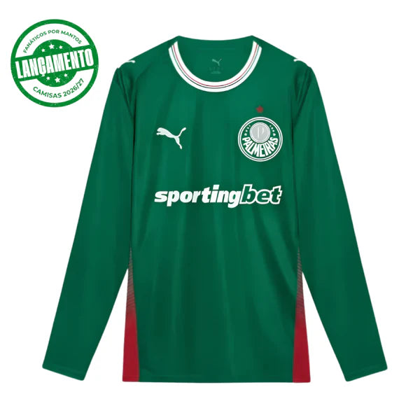Camisa Puma Palmeiras 2026/27 I MANGA LONGA
