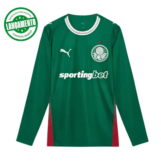 Camisa Puma Palmeiras 2026/27 I MANGA LONGA