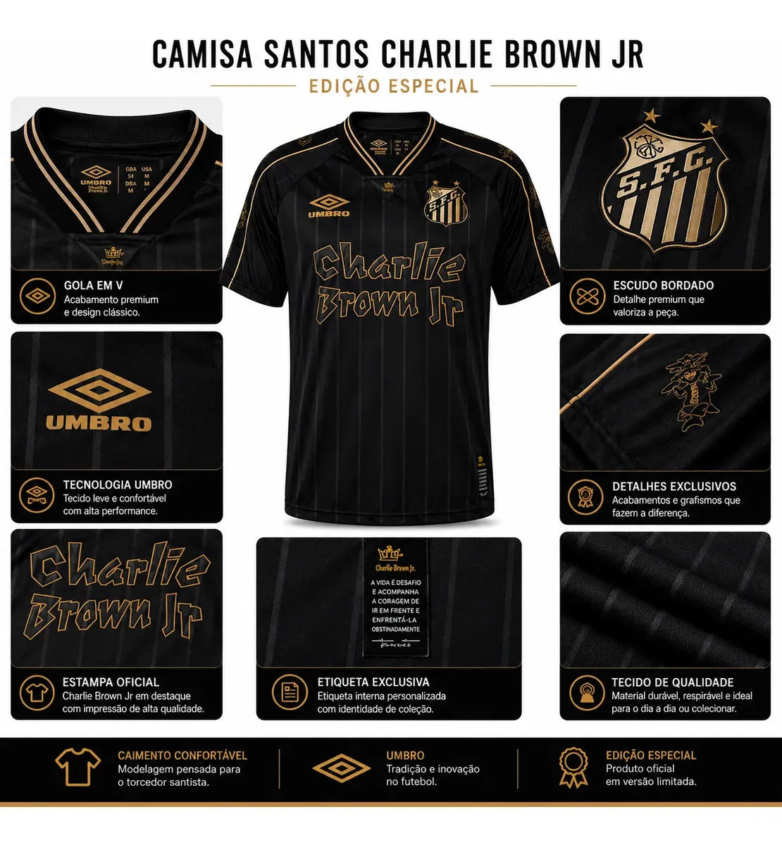 Camisa Santos CBJR