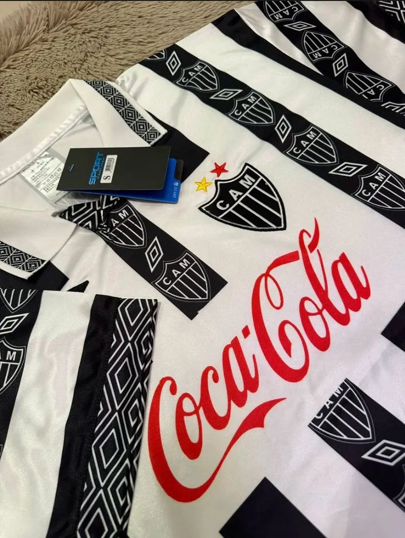 Camisa Atlético Mineiro Titular 1995 - Versão Retrô - Feminina