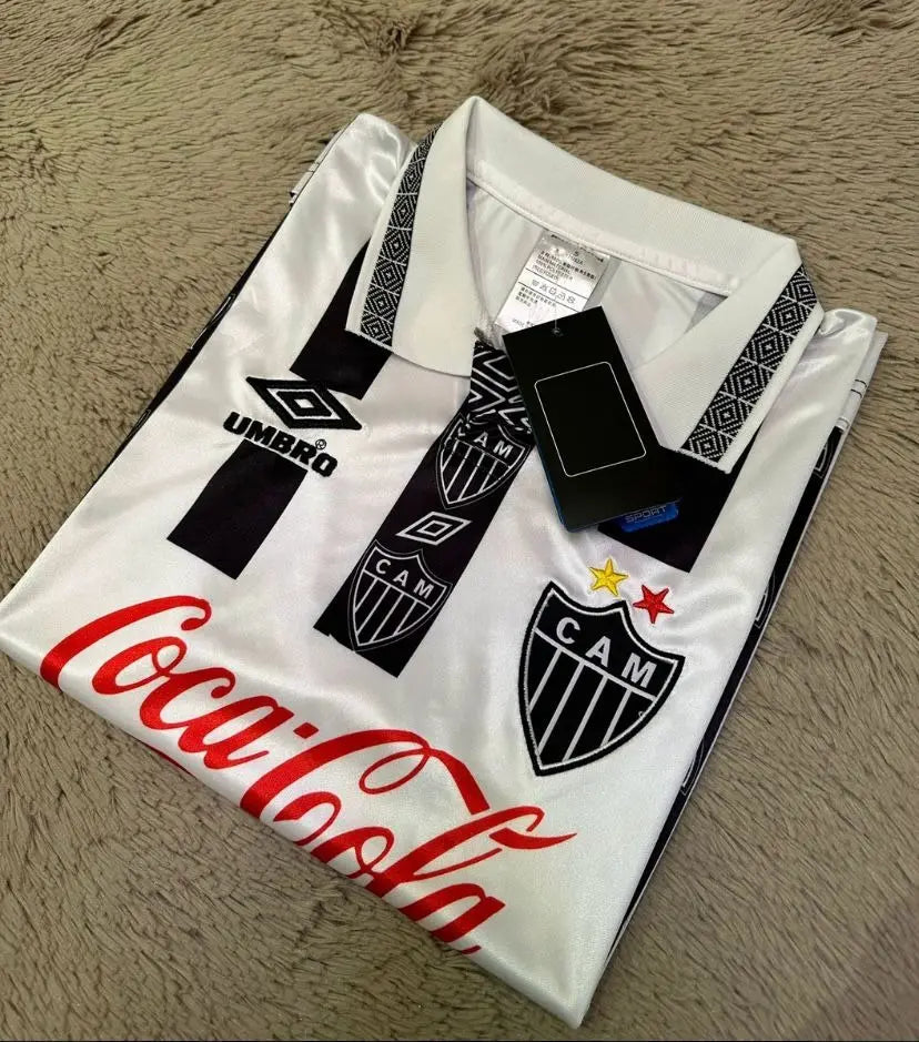 Camisa Atlético Mineiro Titular 1995 - Versão Retrô - Listrada