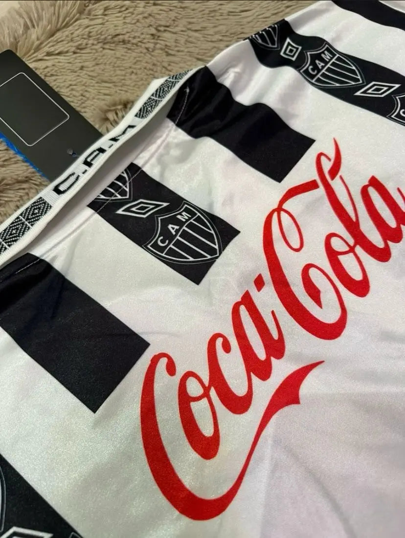 Camisa Atlético Mineiro Titular 1995 - Versão Retrô - Listrada