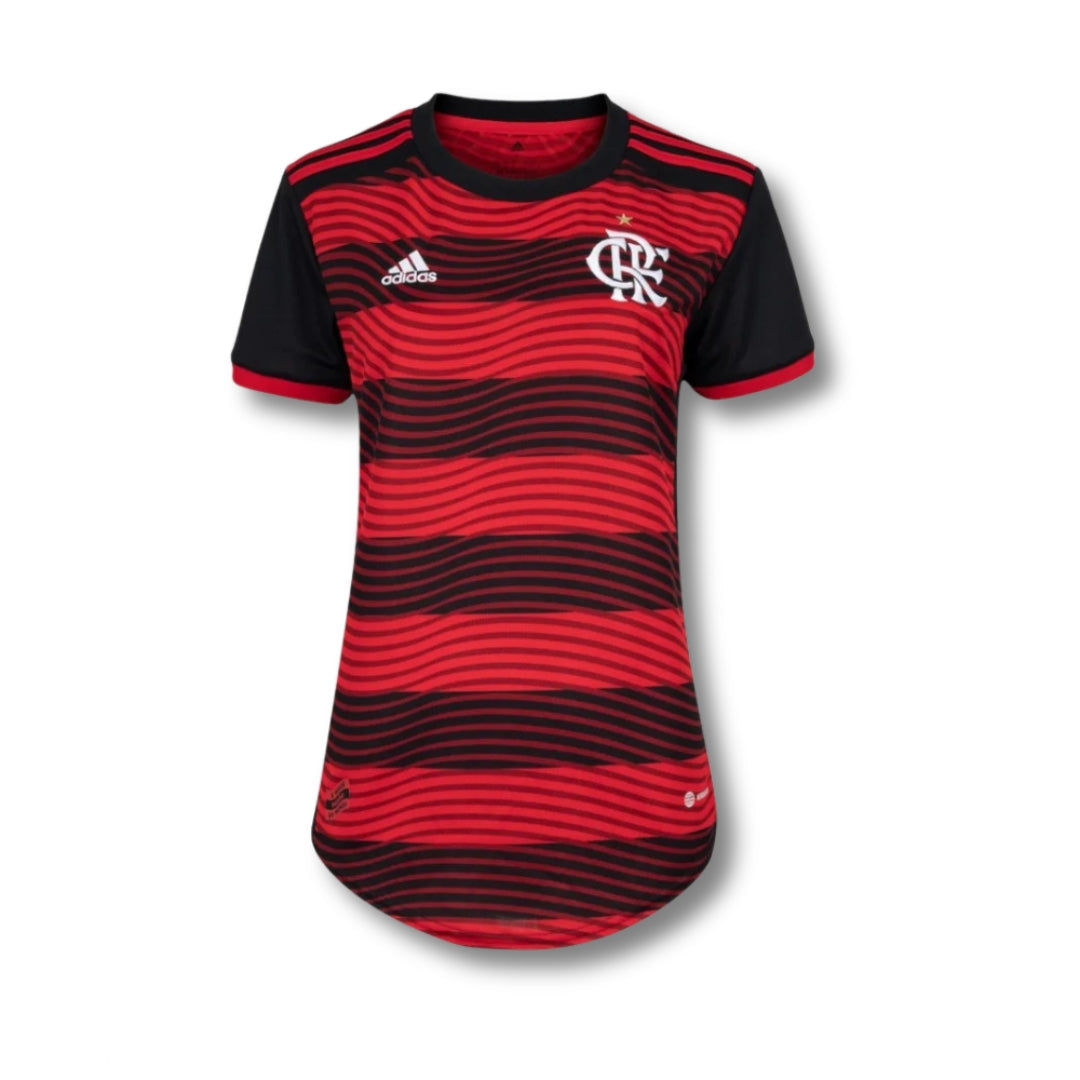 Camisa Feminina Flamengo I 22/23  Rubro Negro