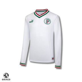 Camisa Manga Longa Palmeira 2022 Branca