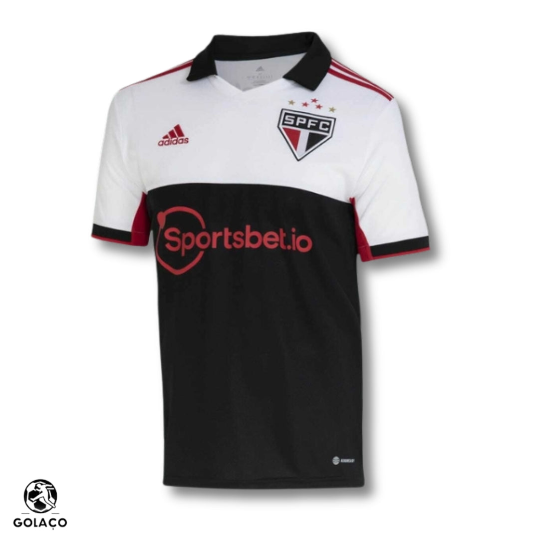 Camisa São Paulo III 22/23  Branco e Preto