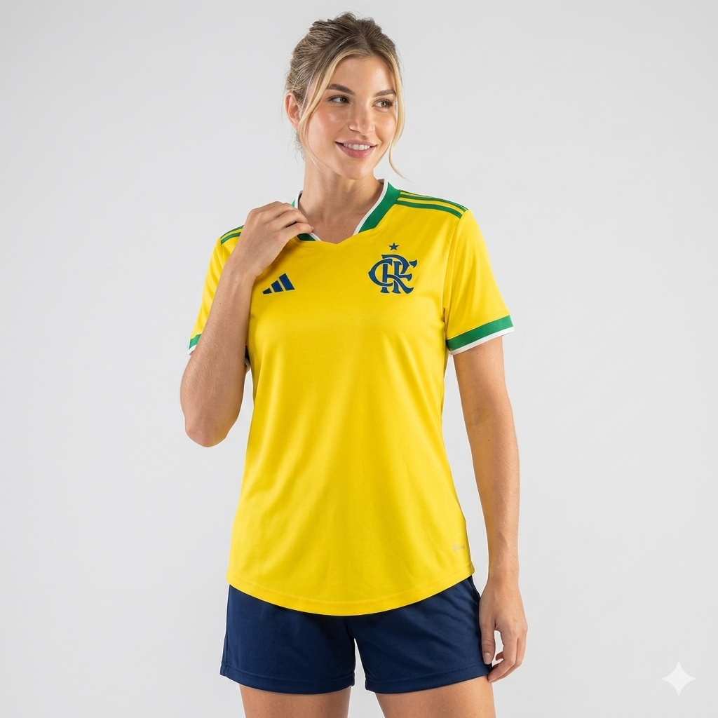 Camisa Flamengo Brasil 2026 Feminina