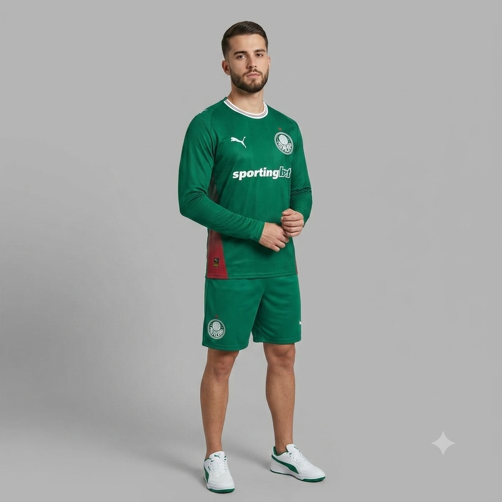 Camisa Puma Palmeiras 2026/27 I MANGA LONGA